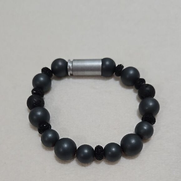 Jewelry - Black Onyx and Lava Beaded Bracelet